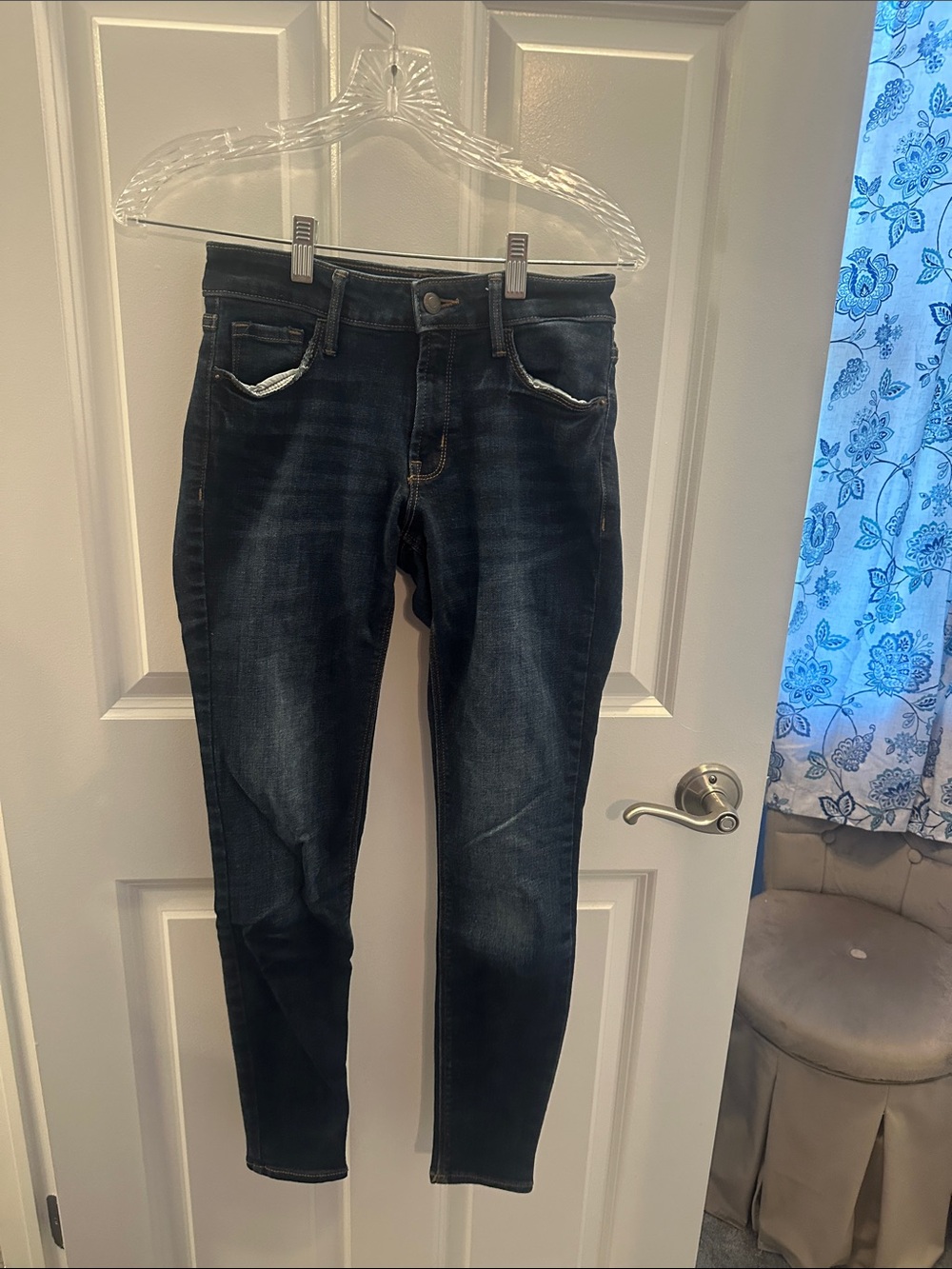 Old Navy Rockstar Skinny Women’s Dark Wash Slim Jeans - Blue